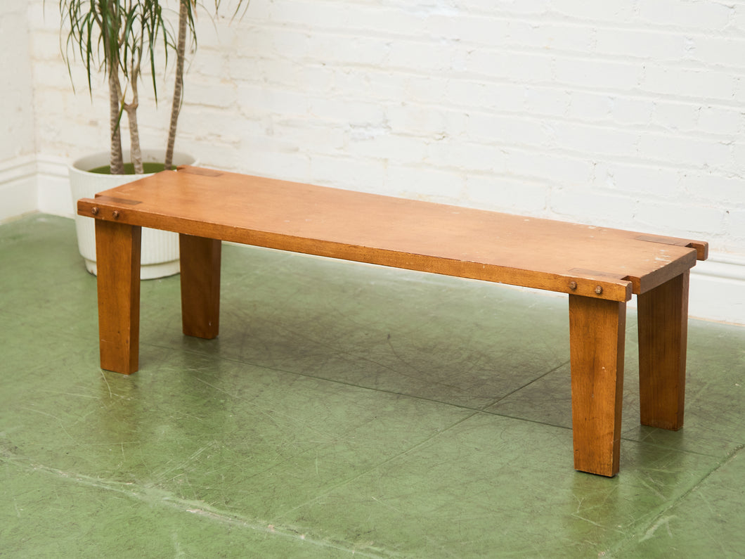 Rustic Chunky Leg Bench Coffee Table