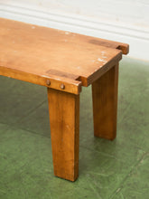 Load image into Gallery viewer, Rustic Chunky Leg Bench Coffee Table
