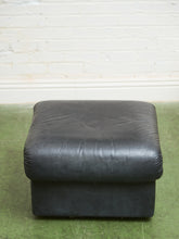 Load image into Gallery viewer, Leather 1970’s Plinth Ottoman
