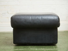 Load image into Gallery viewer, Leather 1970’s Plinth Ottoman
