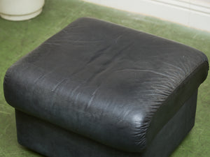 Leather 1970’s Plinth Ottoman
