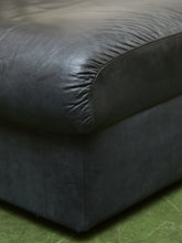 Load image into Gallery viewer, Leather 1970’s Plinth Ottoman
