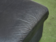 Load image into Gallery viewer, Leather 1970’s Plinth Ottoman
