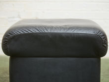 Load image into Gallery viewer, Leather 1970’s Plinth Ottoman
