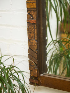 Brutalist Pueblo Mirror by Lane