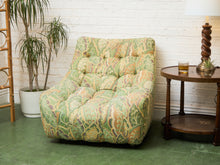 Load image into Gallery viewer, Wild Leaf 1970’s Chair and Ottoman
