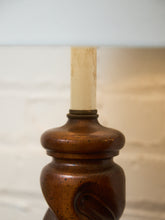 Load image into Gallery viewer, Turned Wood Vintage Lamp
