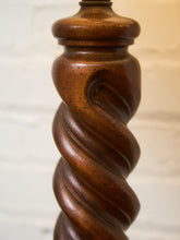 Load image into Gallery viewer, Turned Wood Vintage Lamp
