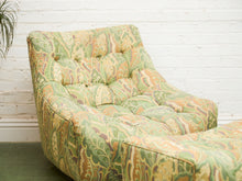 Load image into Gallery viewer, Wild Leaf 1970’s Chair and Ottoman
