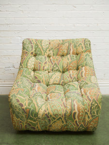 Wild Leaf 1970’s Chair and Ottoman