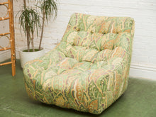 Load image into Gallery viewer, Wild Leaf 1970’s Chair and Ottoman
