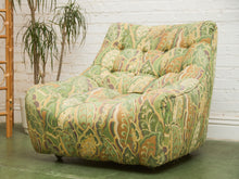 Load image into Gallery viewer, Wild Leaf 1970’s Chair and Ottoman
