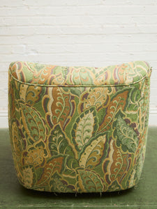 Wild Leaf 1970’s Chair and Ottoman