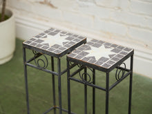Load image into Gallery viewer, Vintage Tile Drink Tea Plant Table
