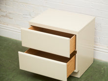 Load image into Gallery viewer, Post Modern Single Double Drawer Nightstand
