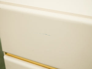 Post Modern Single Double Drawer Nightstand