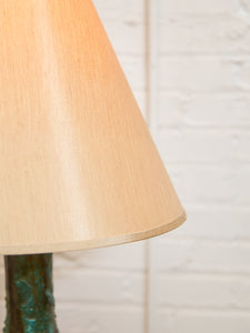 Glazed Turquoise and Brown Lamp