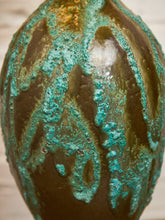 Load image into Gallery viewer, Glazed Turquoise and Brown Lamp
