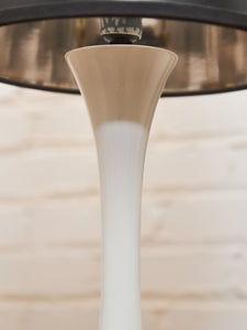 Tulip Base Vintage Lamp Black Shade