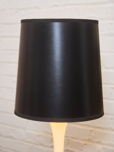 Tulip Base Vintage Lamp Black Shade