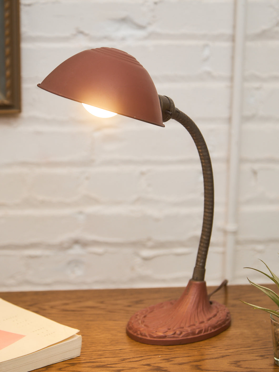 Art Deco Gooseneck 1930’s Lamp