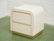 Load image into Gallery viewer, Pair of Plinth Base Post Modern Nightstands
