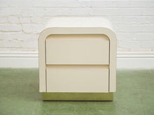 Load image into Gallery viewer, Pair of Plinth Base Post Modern Nightstands
