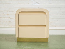 Load image into Gallery viewer, Pair of Plinth Base Post Modern Nightstands
