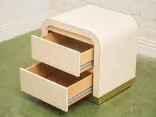 Load image into Gallery viewer, Pair of Plinth Base Post Modern Nightstands
