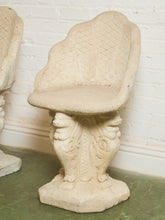 Load image into Gallery viewer, Pair of Vintage Grotto Cement Stone Garden Chairs

