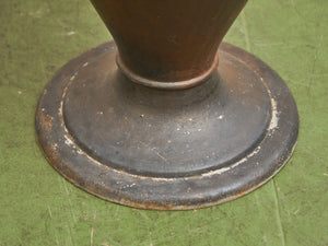Large Kramer Brothers Cast Iron Planter Pot in Black Finish