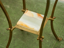 Load image into Gallery viewer, 19th Century Cast Iron Marble Antique Plant Stand
