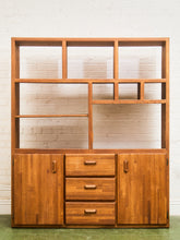 Load image into Gallery viewer, Boho Oak Solid Wood Shelf Unit

