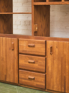 Boho Oak Solid Wood Shelf Unit