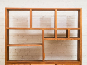 Boho Oak Solid Wood Shelf Unit