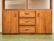 Load image into Gallery viewer, Boho Oak Solid Wood Shelf Unit
