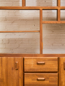 Boho Oak Solid Wood Shelf Unit