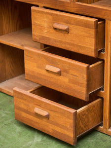 Boho Oak Solid Wood Shelf Unit