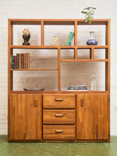 Load image into Gallery viewer, Boho Oak Solid Wood Shelf Unit
