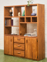 Load image into Gallery viewer, Boho Oak Solid Wood Shelf Unit
