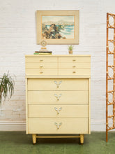 Load image into Gallery viewer, Blonde 50’s Highboy Dresser
