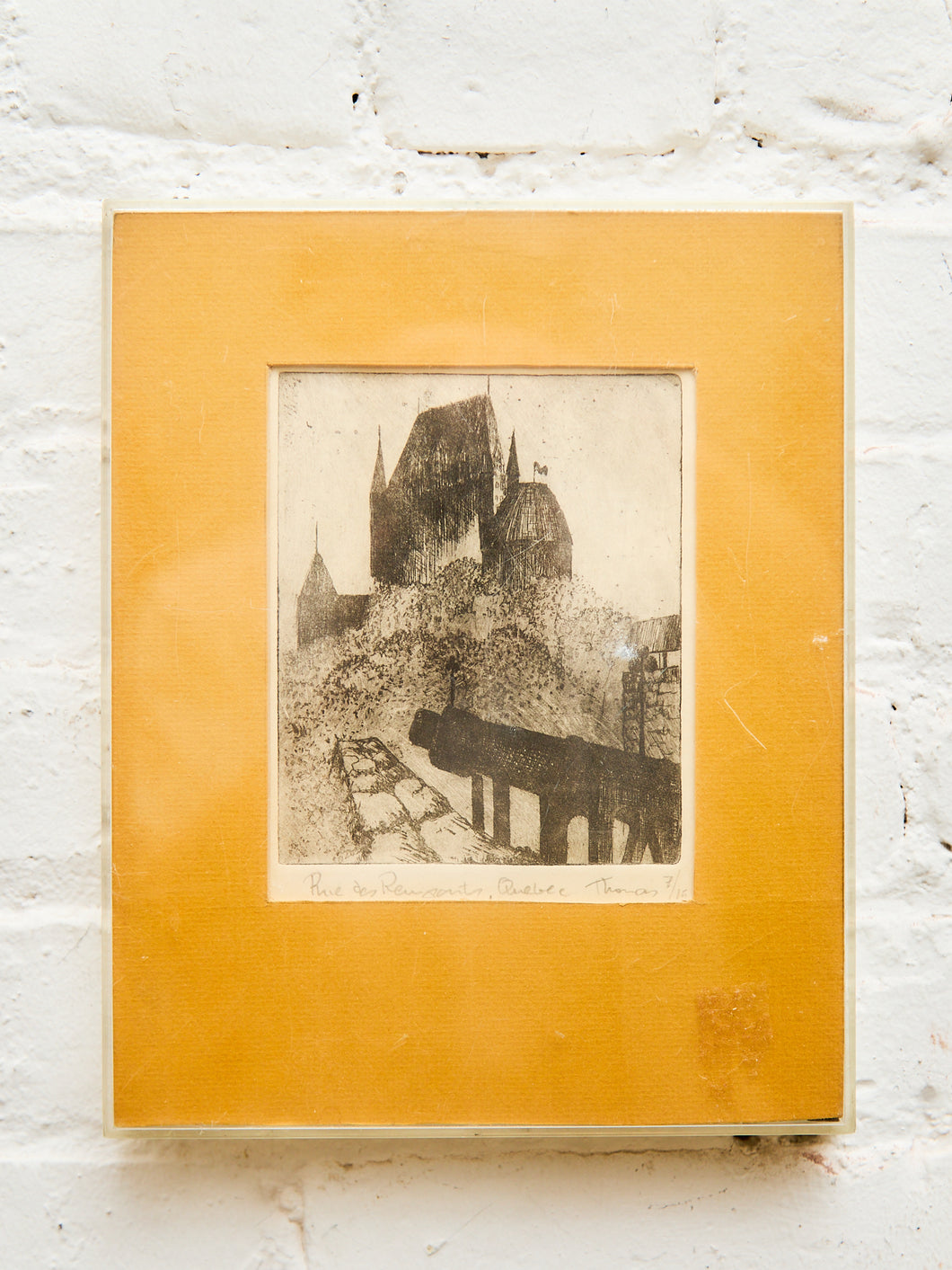 Rue des Remparts, Québec Lithograph