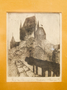 Rue des Remparts, Québec Lithograph