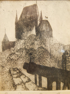 Rue des Remparts, Québec Lithograph
