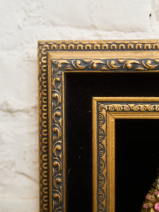 Framed Mid-Century Jewelry Christmas Tree Collage