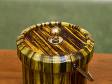 Load image into Gallery viewer, 1960s Striped Lucite Ice Bucket with Brass Handle
