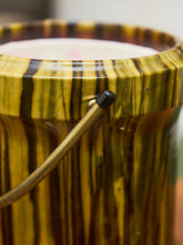 Load image into Gallery viewer, 1960s Striped Lucite Ice Bucket with Brass Handle
