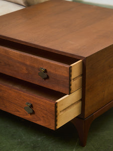 Mid-century modern Moroccan Style Large Side Table with Drawers