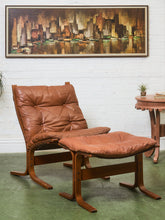 Load image into Gallery viewer, 1960s Danish Modern Lounge Chair and Ottoman by Westnofa
