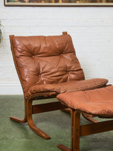 Load image into Gallery viewer, 1960s Danish Modern Lounge Chair and Ottoman by Westnofa
